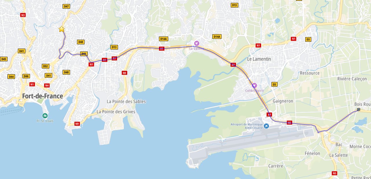 TRONÇON 1 :  REDOUTE - BOIS ROUGE