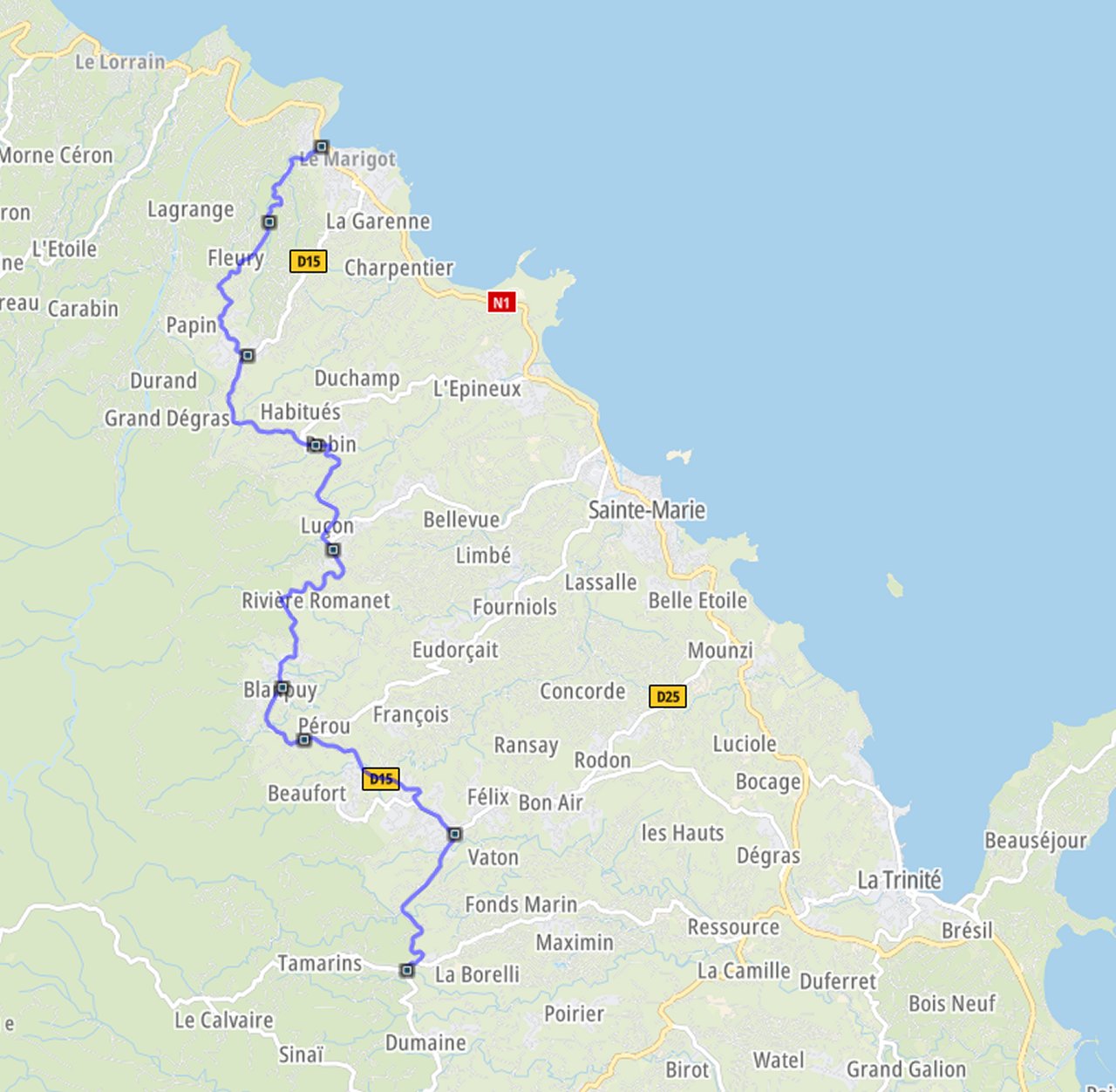 TRONÇON 3 : BOIS LEZARD - MARIGOT