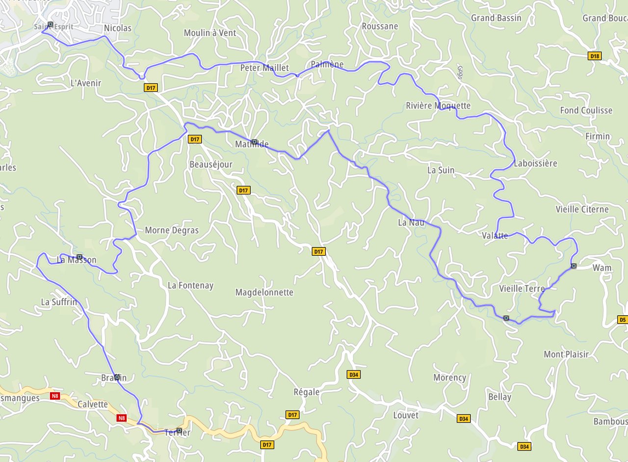 TRONÇON 2 : SAINT ESPRIT - TERRIER